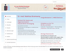 Tablet Screenshot of praxis-bramkamp.de